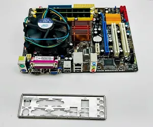 Placa madre ASUS P5QPL-AM Intel G41 LGA 775 DDR2 C2D E7600 4 GB PROBADA paralela - Imagen 1 de 8