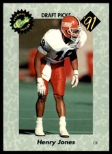 1991 Classic Draft Picks Henry Jones . Illinois Fighting Illini #23
