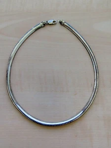 Collier, Kette, Omega Reif, Sterling Silber, 925, ca. 22g, 41,5cm lang - Bild 1 von 5