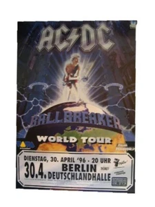 AC/DC Tour Poster ACDC Ball Breaker Berlin AC\DC 1996 - Picture 1 of 1