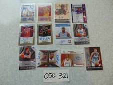 12 x SIGNED BASKETBALL CARDS PANINI UPPER DECK BURKS BROOKS LAWSON JARRETT JACK