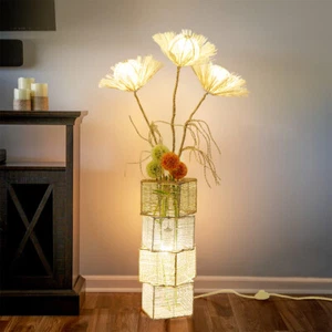 Creative LED Floor Lamp Soft lighting Minimalist Modern Rattan Decor Atmosphere - Picture 1 of 14