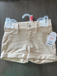 NWT French Terry Beige Short Elastic waist XS 4-5 S 6-6x - Picture 1 of 5