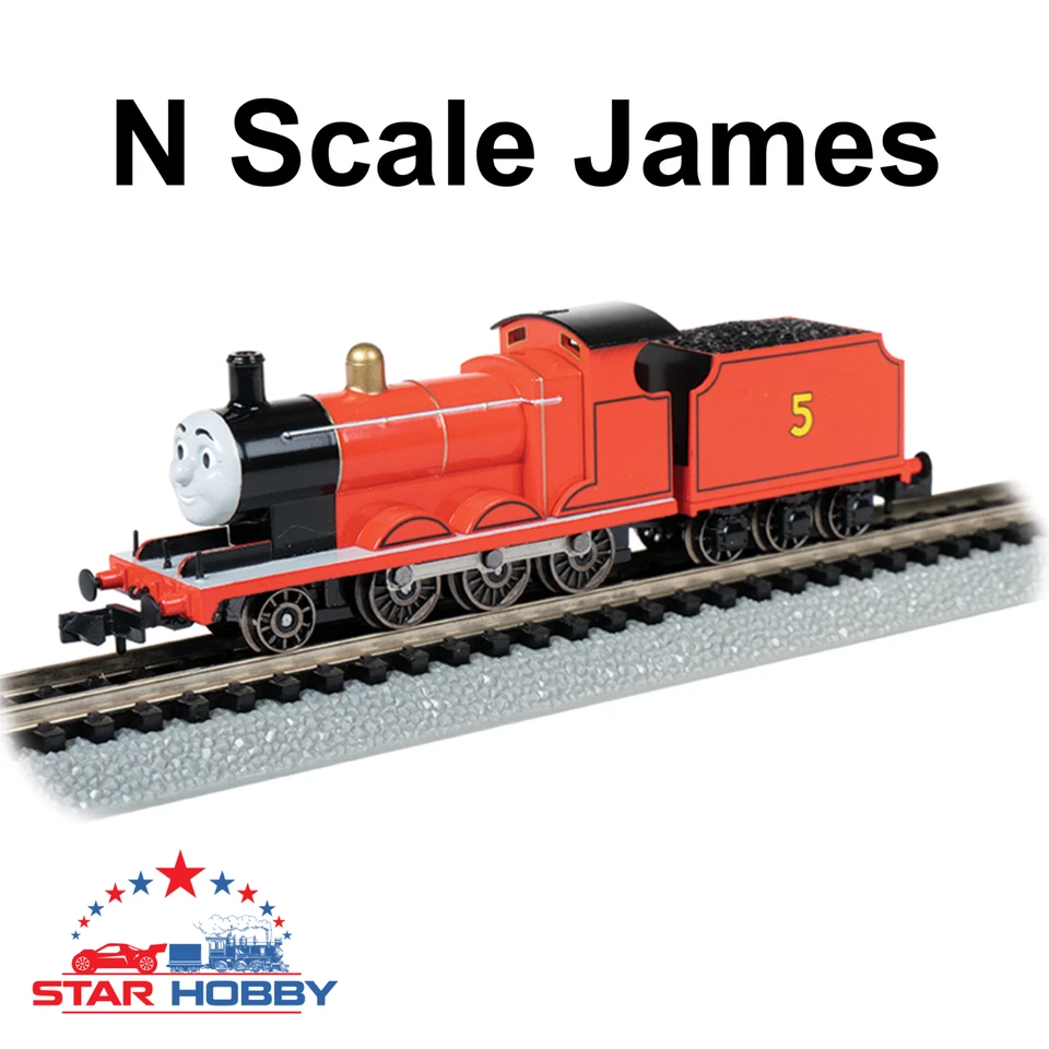 Bachmann 58792 N Scale James the Red Engine Train Locomotive Thomas Friends - Image 1 of 1