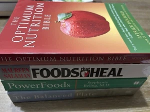 4 Lot Health & Recipes Foods That Heal & Balance Optimum Nutrition Power Foods - Picture 1 of 5