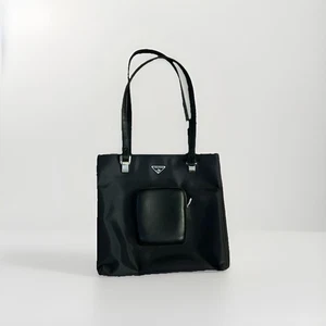 Vintage J.Waltson Black Nylon Tote Bag Oregon Nice Find Carrying Bag Handles - Picture 1 of 5