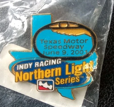 2001 Indy Racing Northern Light Series Texas Motor Speedway Hat/Lapel Pin - Image 1 of 3