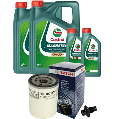 BOSCH Inspektionspaket + 10L CASTROL 0W30 D MAGNATEC für TRANSIT 2.0 EcoBlue