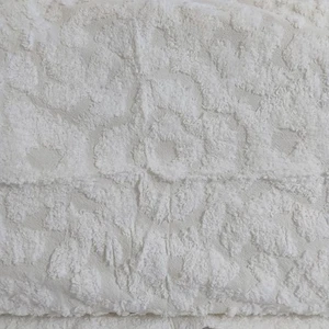 Set due federe letto ciniglia bianco avorio nuove 20x26 pollici standard  - Foto 1 di 6