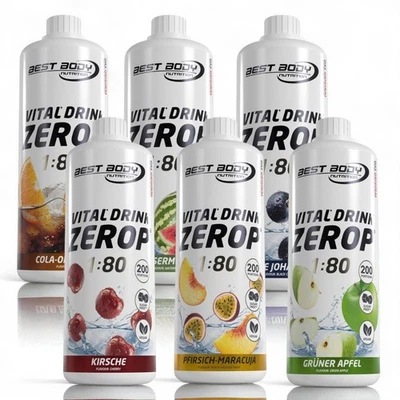 Best Body Nutrition Vital Drink 6x1 Ltr. Getränkekonzentrat Sirup 10,14€/Ltr - Bild 1 von 3