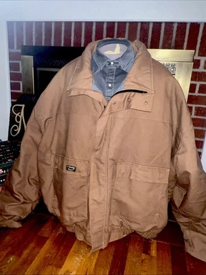 Винтажный большой BILL FR холст Chore пальто куртка 5XL с подкладкой FR HRC4 прочный открытый работы - Изображение 1 из 4