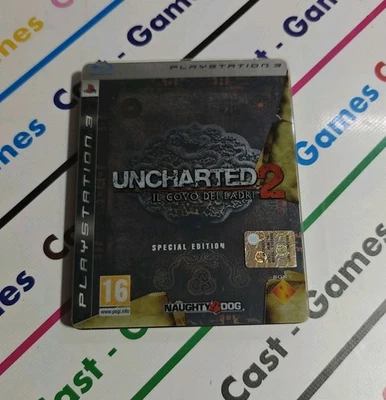 PS3 UNCHARTED 2 SPECIAL STEELBOOK PLAYSTATION 3 ITALIANO COMPLETO COME NUOVO - Imagen 1 de 4