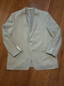 Giacca tuta cappotto sportivo Lauren Ralph Lauren blazer uomo 48R avorio 100% lino - Foto 1 di 15