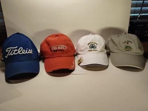 Colección de 4 Sombreros de Golf Azul Titleist Naranja Fox Bend 2 US Open  - Imagen 1 de 22