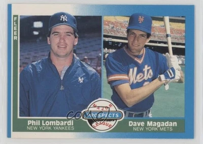 1987 Fleer Phil Lombardi Dave Magadan #648 Rookie RC - Image 1 of 2