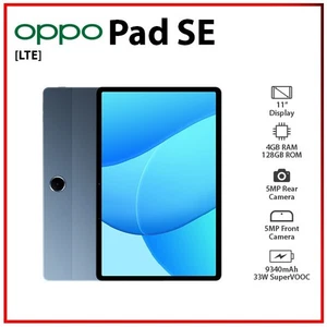 (Wi-Fi+4G) OPPO Pad SE LTE 4GB+128GB BLUE Bluetooth Octa Core Android PC Tablet - Bild 1 von 6