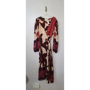 NWT Anthropologie X Eugenia Fernandez V-neck Midi Dress Boho Festival Party Vaca - Picture 1 of 8