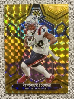 2024 Kendrick Bourne New England Patriots Panini Mosaic /10 - Image 1 of 4