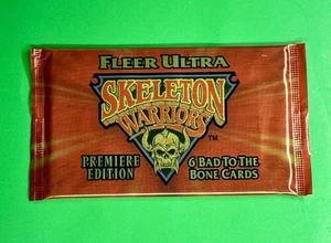 1995 Fleer Ultra Skeleton Warriors Premiere Edition 1 SEALED PACK (6 Cards) - Picture 1 of 2