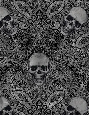 Totenkopf Ornamente Halloween Wicked Quilt-/Baumwolle Timeless Treasures ab 50cm - Bild 1 von 4