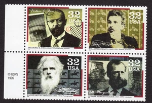 Scott #3064a Pioneers of Communication Block of 4 Stamps - MNH - Picture 1 of 1