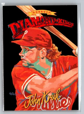 1994 Donruss #DK-9 John Kruk Diamond Kings - Image 1 of 2
