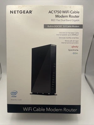 NETGEAR AC1750 WiFi Cable Modem Router (C6300) – Xfinity DOCSIS 3.0 Dual Band - Image 1 of 4