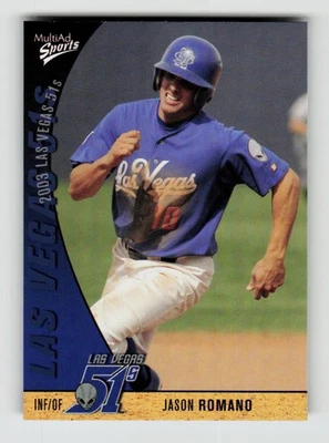 2003 Multi-Ad Las Vegas 51s #20 Jason Romano NM++ BXCP03 - Image 1 of 2