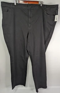 Old Navy Women's High Rise Straight Leg Jeans Black Jack Stretch Size 30 - Picture 1 of 13
