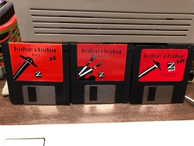 Программное обеспечение DeskPaint & DeskDraw v3.5 диски 3-1/2 дюйма - винтажное программное обеспечение для Mac - Изображение 1 из 4