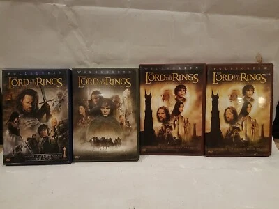 Lord of the Rings DVD Movie Lot of 4 Widescreen And Fullscreen - Image 1 of 4