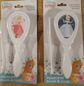 Set Spazzola e Pettine per Capelli Principesse Disney - Realizzato per Capelli Neonati - Foto 1 di 8