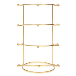 Wedding Crown Headbands Storage Stand 4-tier Crown Display Rack Crown Metal - Picture 1 of 11