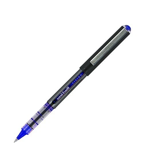 Uni-ball Vision Rollerball Pen 0.5mm Micro Point Blue Ink Office School Home - Image 1 of 1