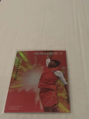 2021 Upper Deck Goodwin Champions Goudey Platinum Red Isaiah Todd - Image 1 of 2