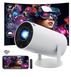 UHD 4K Mini Projector 10000 Lumen LED 1080P WiFi Bluetooth Portable Home Theater - Picture 1 of 4