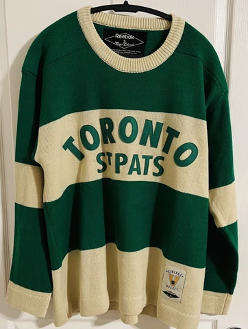 Toronto St Pats Vintage Reebok by Roger Edwards Vintage Hockey Sweater - Leafs Cover