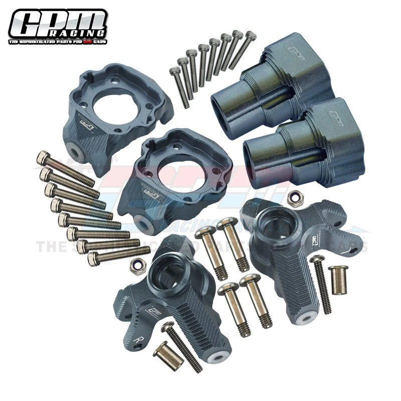 GPM Upgraded Parts (Front C-Hubs + Front & Rear Knuckle Arms)  for LOSI 1/8 LMT - Image 1 of 1