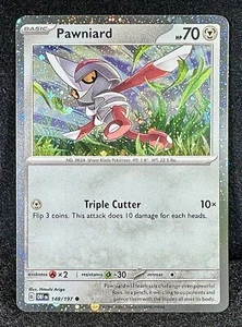 🔥Pawniard COSMOS HOLO 148/197 Miscellaneous Cards & Products Pokemon Treasure!B - Picture 1 of 2