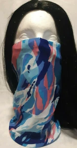 Bandana face sock,blue/pink/white camping,yoga, ski mask, cycling, ski mask - Picture 1 of 6