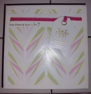 RARE UWP LUXE NO. 7 FINE PAPER & SOAP "PINK SUGAR & LEMONGRASS" 5oz "Artsy" Box - Picture 1 of 7