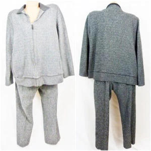 Emma James Pantsuit Plus Size 1 Jacket Pants Tweed - Picture 1 of 12