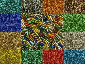 6 mm Glas Bugle Perlen, 50g Packung - silber gefüttert, 20+ Farben, Schmuck & Handwerk - Bild 1 von 23