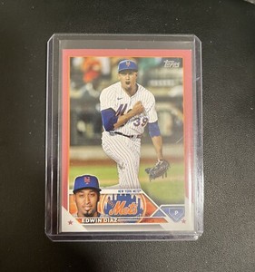 2023 Topps Series 2 Edwin Diaz Mother’s Day Hot Pink SP /50 Mets