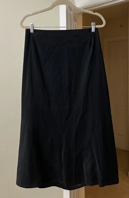 Falda Ciervo Blanca De Colección Años 90 Terciopelo Negro Línea A Gitana Bohemia Para Mujer 18P Foto 1 de 2