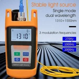 Optical Power Meter Optical Light Source Singlemode 1310/1550nm FTTH Test Tool - Picture 1 of 6