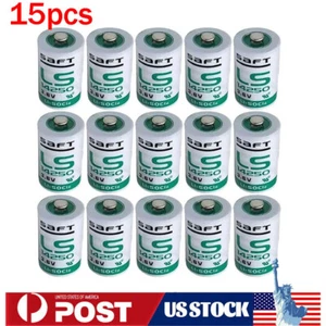 15X 3.6V Ls 14250 Lithium Batteries for SAFT LS14250 Battery C 1/2 AA - Picture 1 of 7