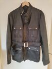 Zara 100% Real Leather Military M65 Field Coat Men Large