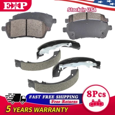 Pastillas de freno delanteras de cerámica + zapatas de freno traseras para Ford Fiesta 2011 2012-2019 Foto 1 de 4