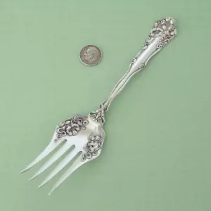 Wm ROGERS International Silverplate BERWICK Diana CHIPPED BEEF Meat Serving FORK - Picture 1 of 4